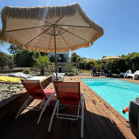 别墅 Maison 8/10 Pers / Piscine Chauffee / St Palais Sur